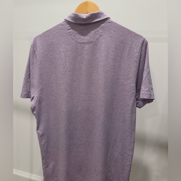 Faherty Men's Lavender Polo Shirt - Picture 2 of 2